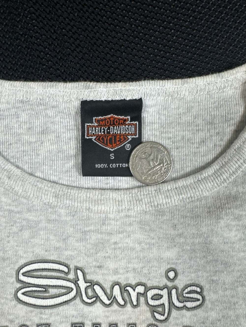 Vintage 2000 Harley-Davidson Sturgis Black Hills Rally 60th Baby Tee Size S - Picture 3 of 12